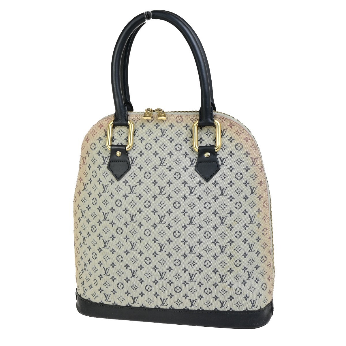 LOUIS VUITTON Alma Mini Monogram Canvas Handbag in Blue M92202 31FB318-image