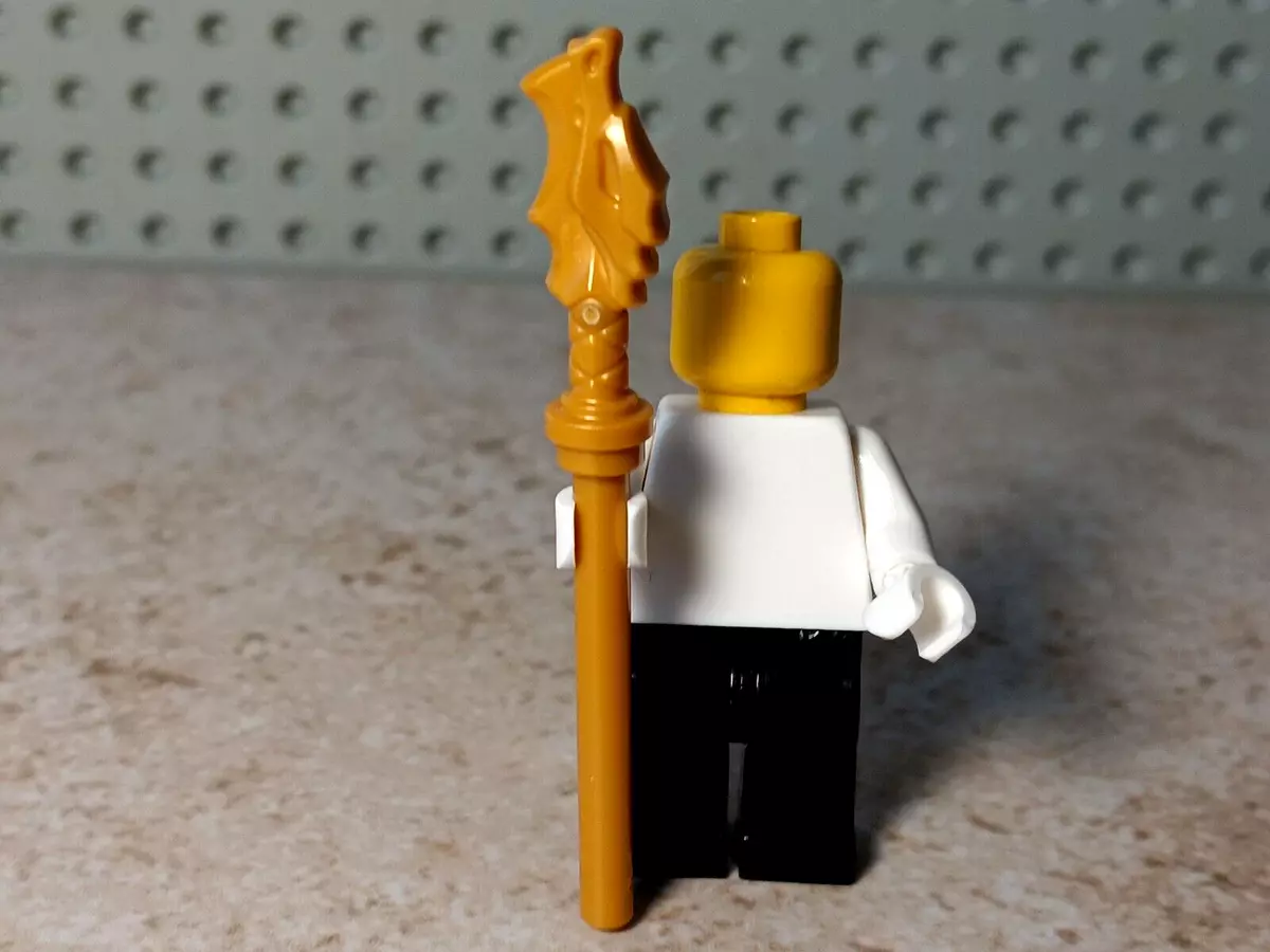 LEGO GOLD Dragon Staff Serpent Cane Walking Stick Dojo Secret