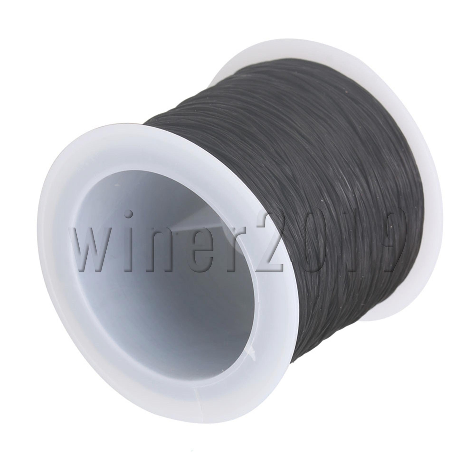 0.5mm Flat Black Elastic Bracelet String Cord Stretchy Beading Thread ...