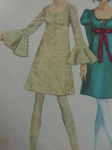 vintage empire waist dress