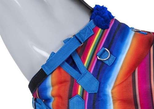 Miniature Horse Heavy Winter Turnout Blanket - 1200D - 36"-51" - Serape Print - Picture 2 of 3