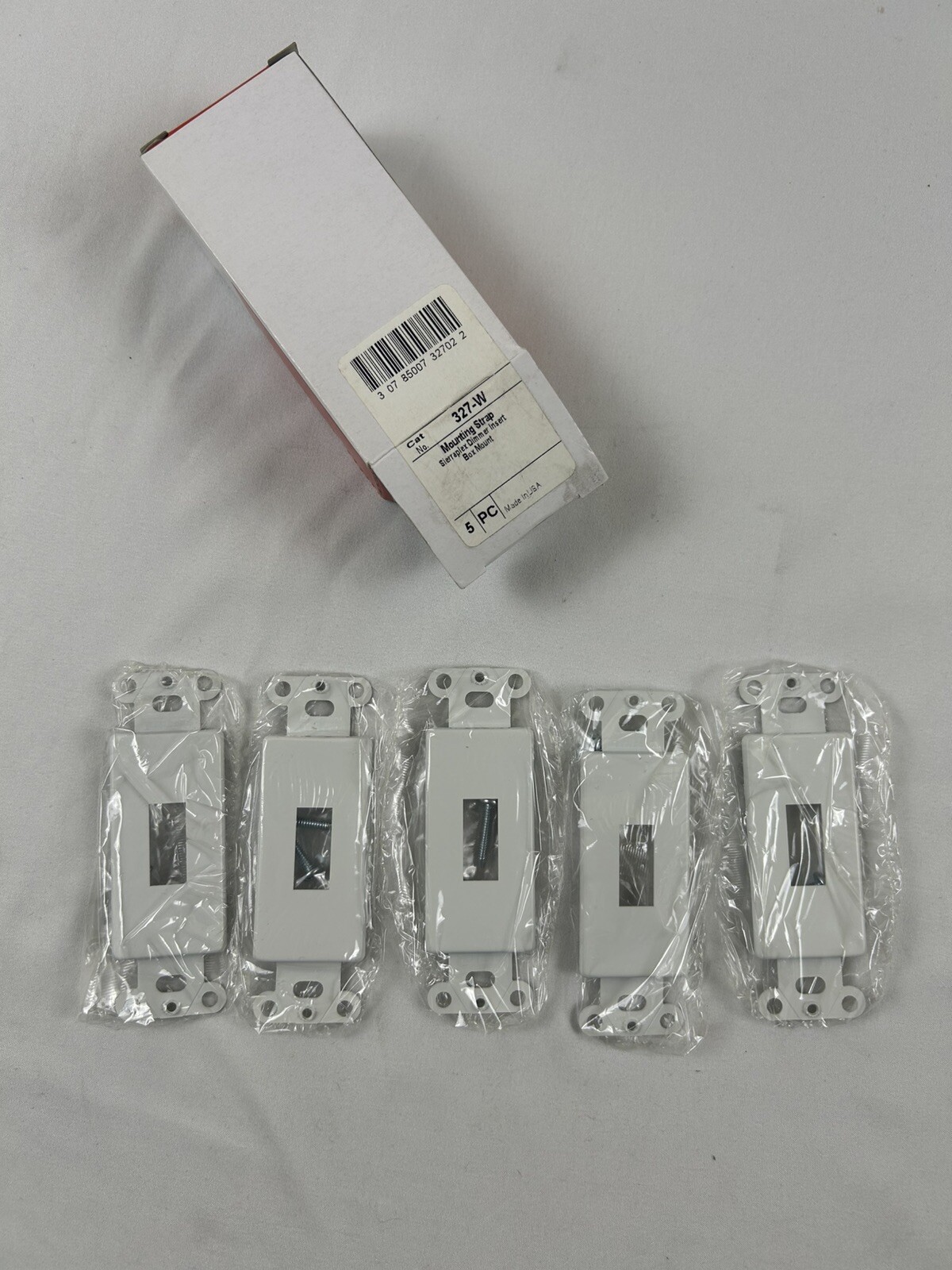 Legrand Pass Seymour 327-W Mounting Strap Dimmer Insert Box Mount White 5 Pieces