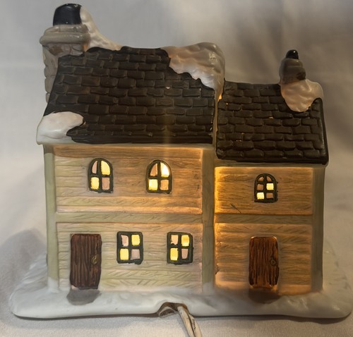 EUC Christmas Valley 1992 Collectors Series Village Bakery & Inn Porzellan - Bild 5 von 13