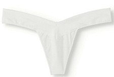 No Boundaries Women's Seamless V-Thong Panties Size X-LARGE 8 Arctic White
