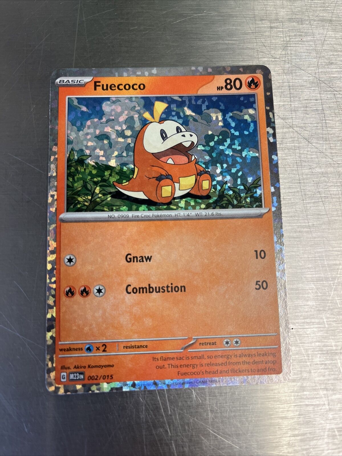 Pokemon McDonalds 2023 Promo Card Fuecoco Holo 002/015