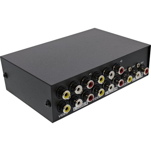 InLine AV Umschalter manuell 4-port, 3x Cinch IN/OUT - Bild 3 von 3