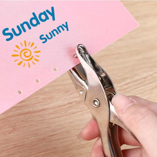 5 Pcs Single Hole Punch Circle Small 1/8 Inch One Hole Punch Bulk for Craft Tag - Picture 5 of 7