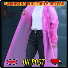 Raincoat Waterproof Poncho Reusable Plastic Adult Camping Festival Rain Coat