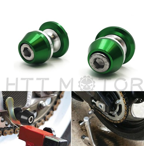 Moto Bobine Forcellone CNC 8mm – Sliders Universali In Alluminio Rosso Con Viti Acciaio Inox Per Z900, Ninja, CBR, GSXR, SV650, Vstrom