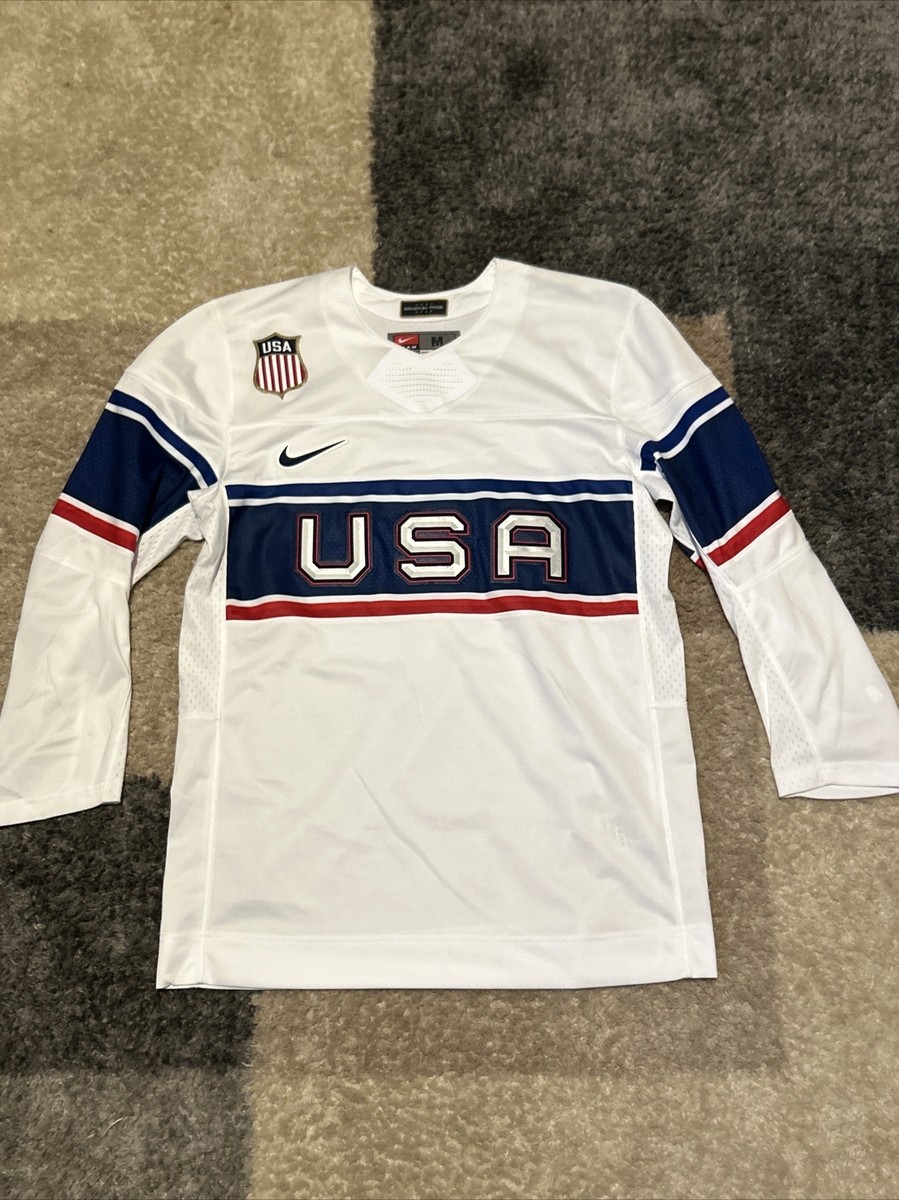 Team USA Hockey Authentic Nike Jersey Mens Medium Olympics NHL