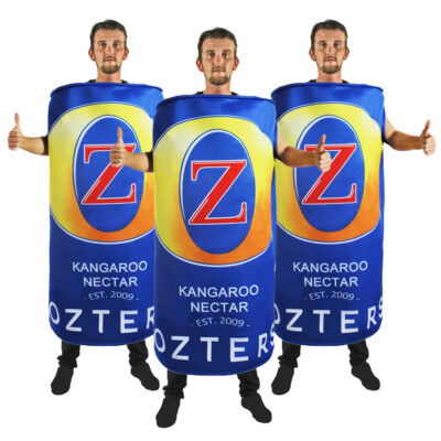PACKUNG OZTERS BIERDOSE KOSTÜM OKTOBERFEST AUSTRALISCHES BIER HIRSCH KOSTÜM KONVOLUT