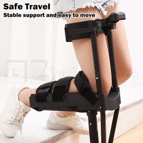 Hands-free Knee Walker Pain Free Knee Crutch Black Universal Adjustable Fit FREE - Picture 7 of 12