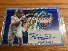 2022 Bailey Zappe RC auto 14/30 Leaf Metal Patriots