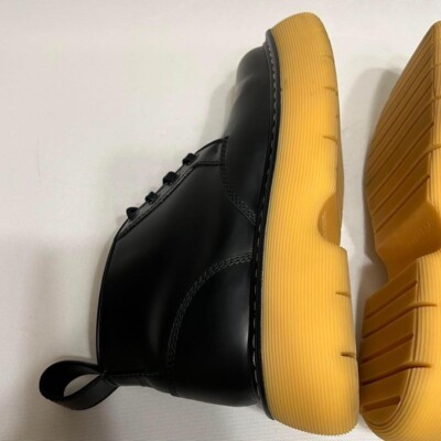 BOTTEGA VENETA LACE UP BOOTS THE BOUNCE ANKLE size 24cm Black Used