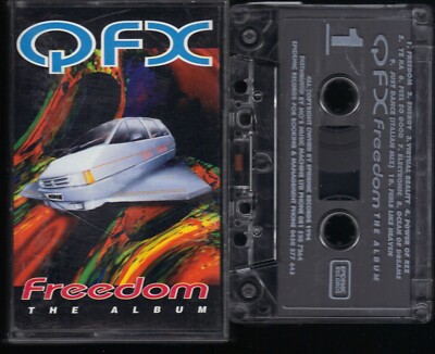 QFX Freedom The Album Epidemic Records (Feel The Rush Energy) MC Kassette, 057