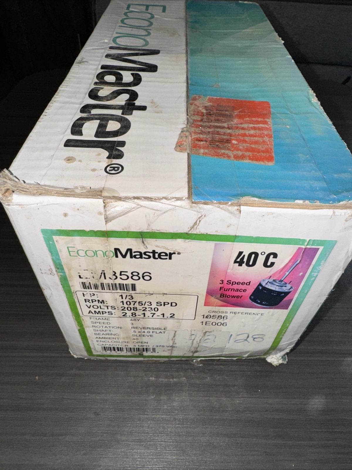 HVAC Blower Fan Motor 1/3 HP 1075 RPM 230 Volts for Fasco D923 with