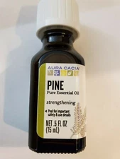 Aura Cacia Pine Essential Oil  .5 fl oz (15 mL)  ENLIVENING