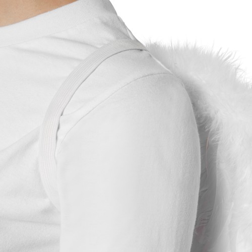 Angel Wing Christmas Ladies Xmas Women Costume Wings Carnival Feather New White - Picture 3 of 4