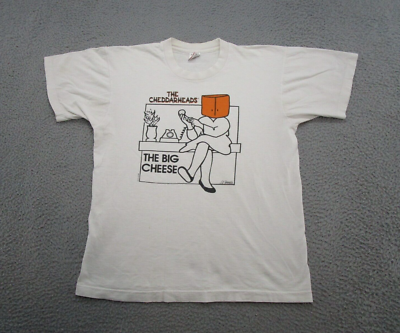 か*と様 Vintage Squeeze Cheese Head Tシャツ XL Vintage 90's Cheesehead Big Cheese Packers Single Stitch T-Shirt
