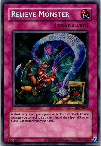 Relieve Monster RP01-EN093 YuGiOh Retro Pack 2024 card