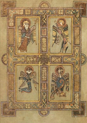 Book of Kells 4 Evangelisten Karten Kraft ENVS 10er Pack gefaltet A6 St Patrick's Day?