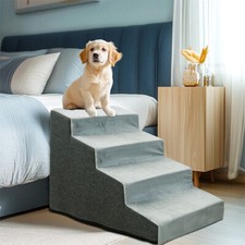 Hundetreppe 3/4 Stufe Hunderampe H-40 50 Haustiertreppe aus Schaumstoff waschbar