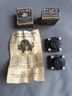 Pair NIB 1920's Pilot 4 Pin Spring Suspension Tube Sockets - Shock proof 45 300B