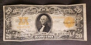 1922 $20 United States Gold Certificate Large Note