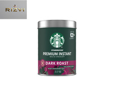 Starbucks Premium Instant Coffee, Dark Roast Coffee, Arabica Beans, 3.17 oz