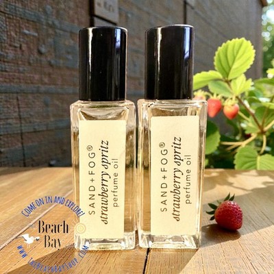 SAND + FOG Strawberry Spritz Eau De Parfum Roller Perfume Oil .17 oz Travel  X2