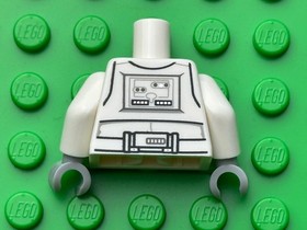 Lego Minifigure Torso (Star Wars-Snow trooper) From Set #75056