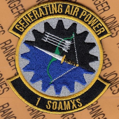 USAF AFSOC 1st Special Operations Aircraft Maintenance Sq SOAMXS ~3.75'' patch