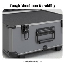 Rolling Tool Chest Telescoping Handle Equipment Case Lockable for Job Site