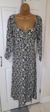 Great Plains Ditsy Midi Dress Size Uk 8 Summer Holiday Lightweight 