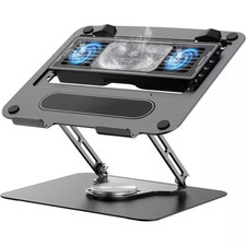 Laptop Cooling Stand with Detachable Thermoelectric Cooler, Adjustable Height an
