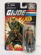 G.I. Joe 25th Anniversary Serpentor 2007  3.75   Cobra Emperor  NEW  MOSC