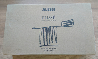 Alessi Plisse Toasterständer 2er Set MDL08RACKB schwarz - Neu in OVP