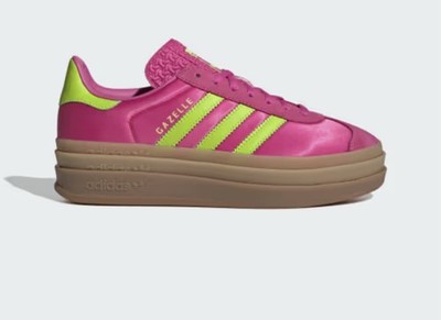 Adidas Originals Gazelle Bold Women s Athletic Shoe Pink Sneaker Footwear #705