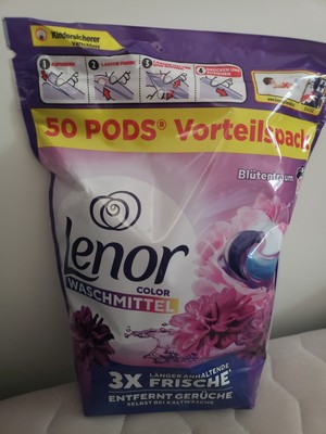 50 LENOR PODS~ Waschmittel ~ All-in-1 Pods~ COLOR ~ Blütentraum ~ 50 WL