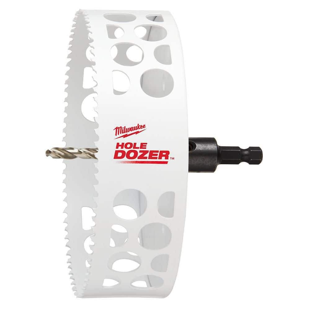 Milwaukee 6 in. Hole Dozer Bi-Metal Hole Saw with 3/8 in. Arbor and Pilot Bit