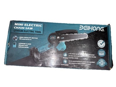 Mini Chainsaw Cordless 6-Inch Security Lock, Handheld Chainsaw New In Box