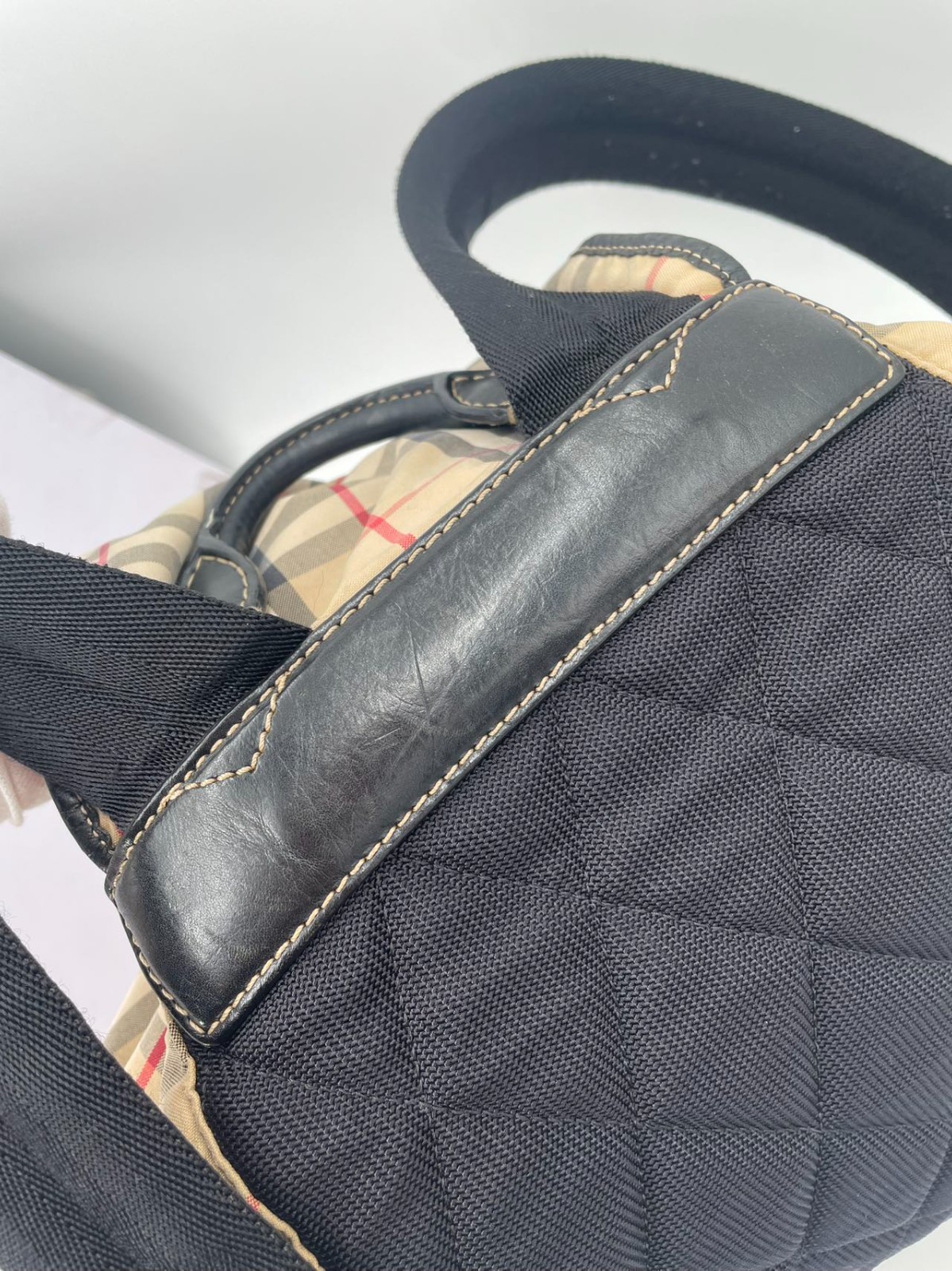 BURBERRY large checkered backpack - image 23