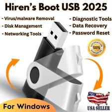 Hiren’s Boot USB 2025 With Recovery Tools Free Same Day Shipping USA