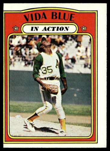 Vida Blue [In Action] #170 1972 Topps card