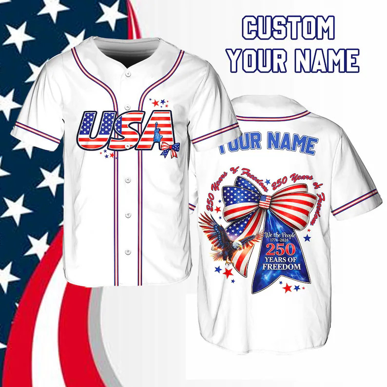 Personalized USA Baseball Jersey Custom Name Number Team Fan Gift