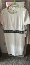 Calvin Klein White Dress Women Size L