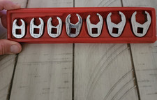 Snap-on Crowfoot Wrench Set 7pc 38 Drive Chrome Steel Sae 3834 In