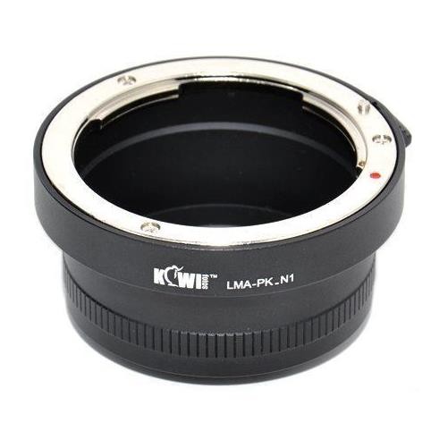 Kiwifotos Adapter for Pentax K-Mount Bayonet to be used on any Nikon 1 Series