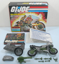 100  Complete 1985 Silver Mirage Motorcycle in Box Vintage G.I. GI Joe 3.75 ARAH