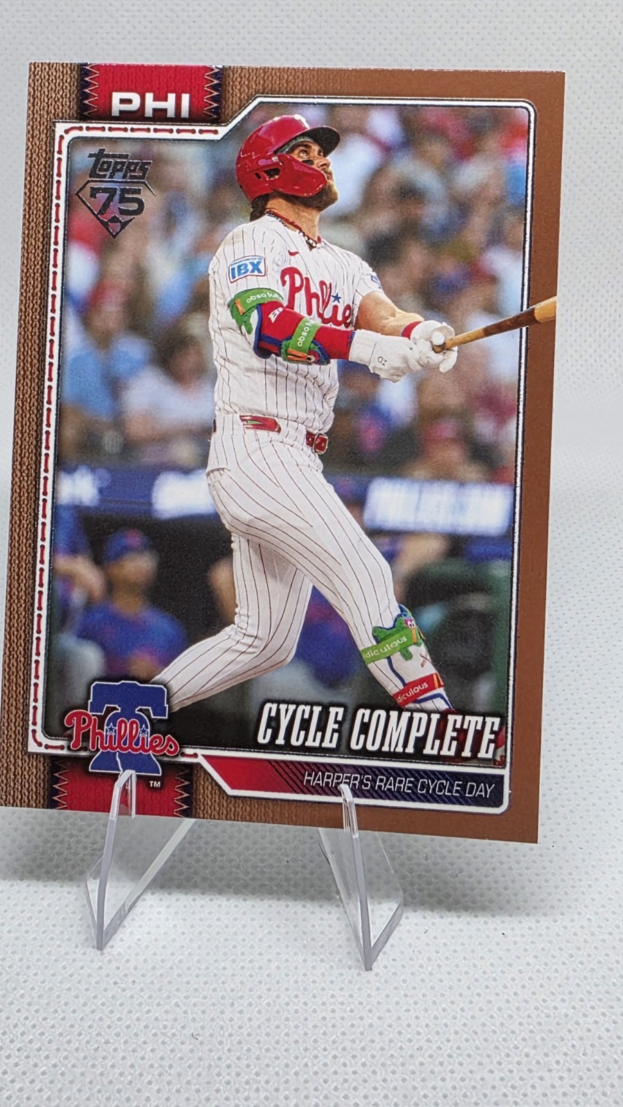 Topps 2026 Update Series Bryce Harper Cycle Complete US131 Phillies #0587/2026